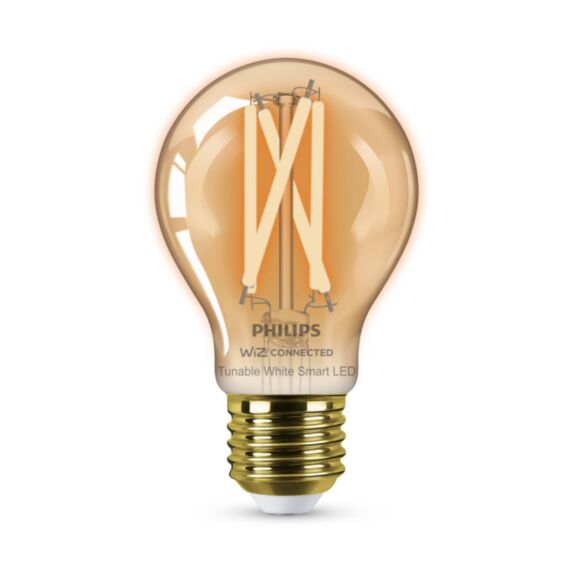 Ampoule filament connectée standard E27 CCT transparent 50W - PHILIPS