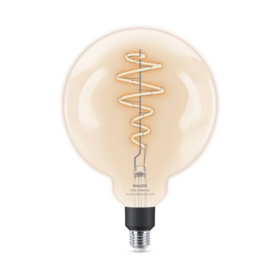 Ampoule filament connectée G200 E27 CCT transparent 40W - PHILIPS