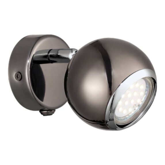 Spot  1 Lumière BIMEDA Acier Nickel Chrome GU10 1x3W - EGLO 