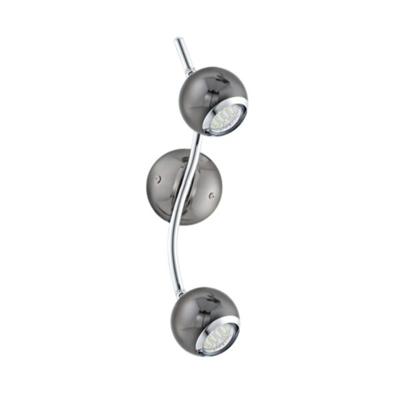Barre 2 LED Bimeda GU10/3W noir/chrome - EGLO