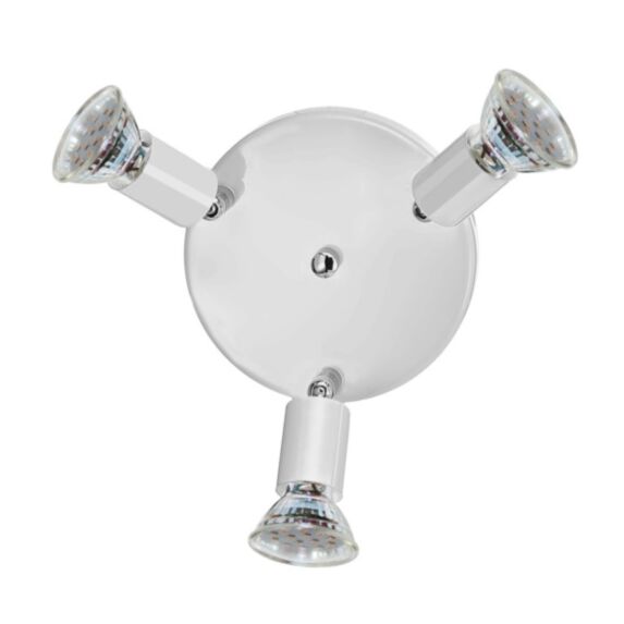 Plafonnier mini 3 spots GU10/3W blanc