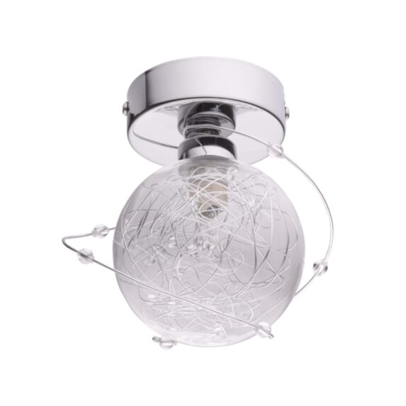 Applique Zylys G9 33W Métal chromé et verre