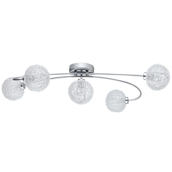 Plafonnier Caris chrome G9-eco 5 x 33W - EGLO