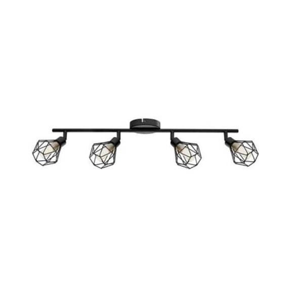 Spot Zapata en acier noir G9-LED 4 x 3W 3000K - EGLO