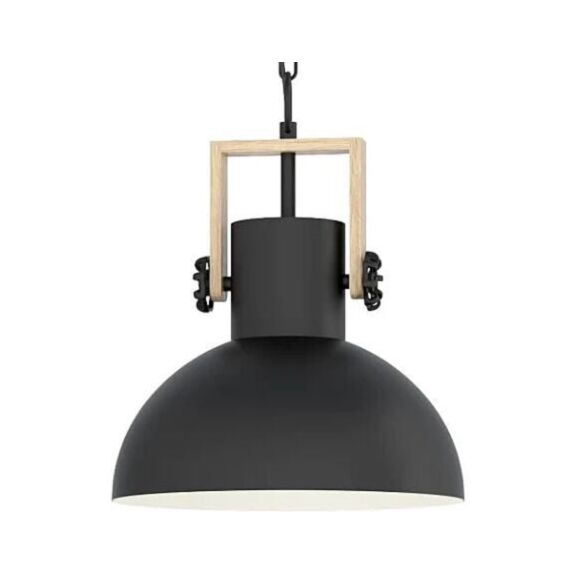 Suspension Lubenham Noir/Marron E27 28W