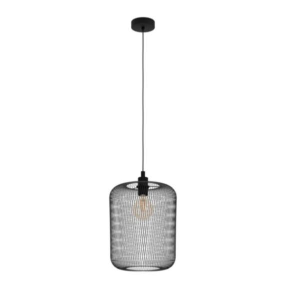 Suspension Wrington Acier Noir Ø300mm E27 1x60W - EGLO