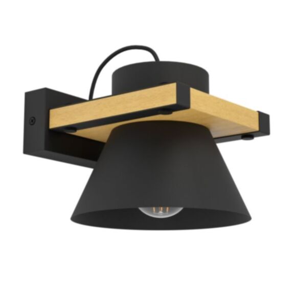 Spot/applique Maccles 18 x 20 cm E27 15W acier noir - EGLO