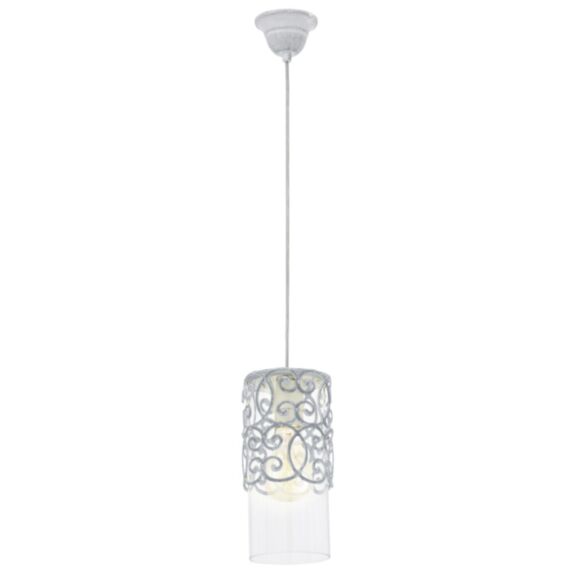 Suspension Vintage 1 lumière E27 Gris Bleu