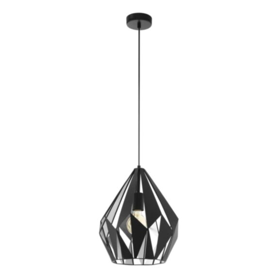 Suspension Carlton1 H110 cm E27 1 x 60W noir - EGLO
