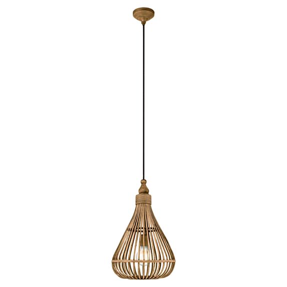 Suspension Amsfield bois marron  ø 35 cm E27 1 x 60W - EGLO