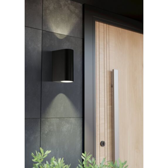 Applique extérieure Scogliera-E IP44 5W 9 x 14 cm plastique noir - EGLO