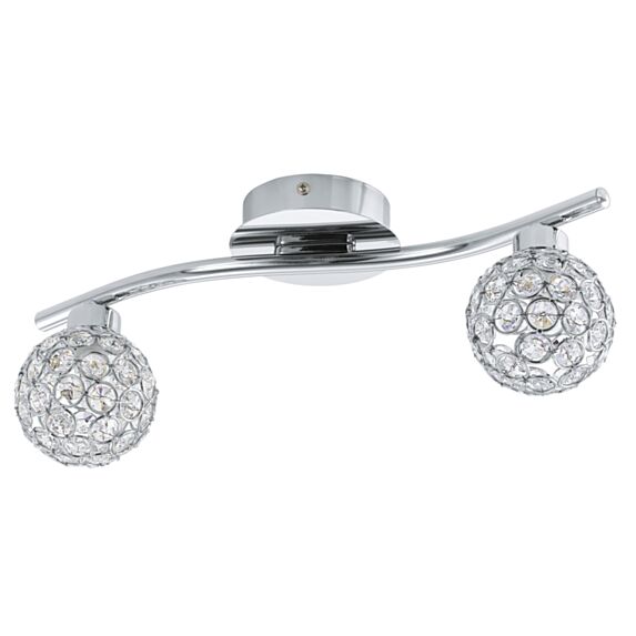 reglette 2 spots ribolla chrome - EGLO