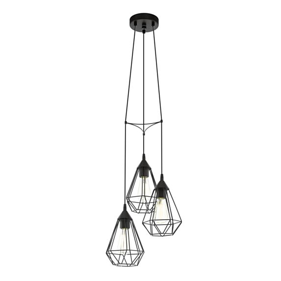 Suspension Tarbes en acier noir ∅17.5 cm - EGLO