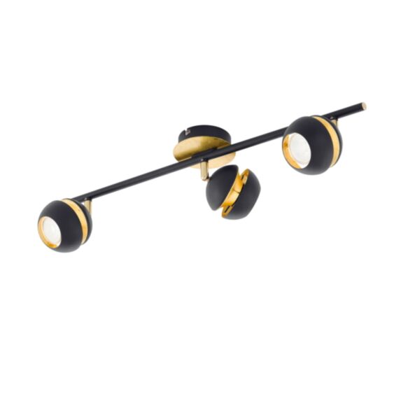 Réglette 3 lumières Nocito GU10-LED/3,3W noir/or