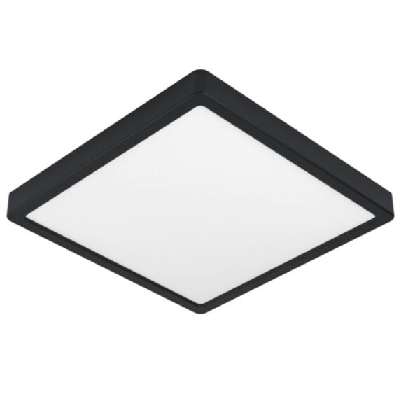 Plafonnier LED Fueva-Z Noir 28,5x28,5cm