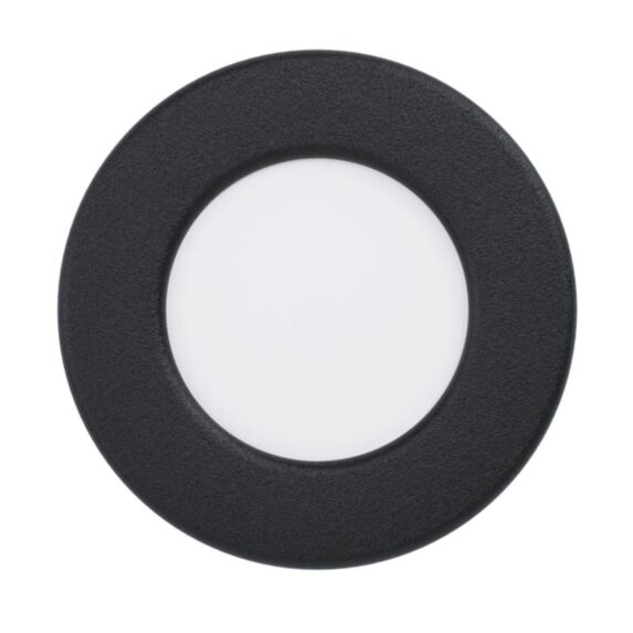 Spot LED encastrable Fueva 5 noir ø 86 mm LED incl. 2.7W 3000k IP44 - EGLO