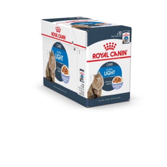 Pâtées Chat Light Weight Care Gelee 12x85gr - ROYAL CANIN