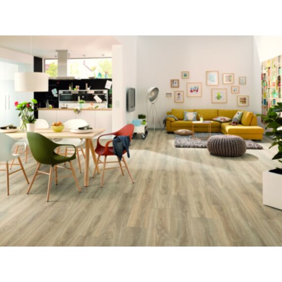 Revêtement de sol stratifié classe 33 Chêne Bardolino 4 chanfreins 129,2x19,3x0,8cm - EGGER