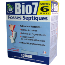 Entretien fosses septiques 6 mois Bio7 - ECOGENE