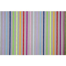 Rideau Moustiquaire L1xH2,20m rayures multicolores - MOREL