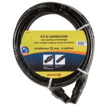 Kit d'aspiration plastique 4m d22 - SPID'O