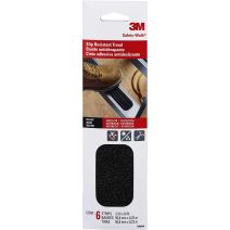 6 Bandes anti-dérapantes 22cm 50mm Noir - 3M 