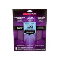 Feuille abrasif x3 grain 120 moyen