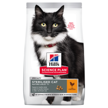 Croquettes chat Stérilisé Mature 7+ poulet 3kg - HILL'S SCIENCE PLAN