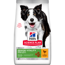 Croquettes chien Mature 7+ Medium Senior Vitality poulet/riz 12kg - HILL'S SCIENCE PLAN