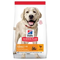 Croquettes chien Adult Light Large poulet 12kg - HILL'S SCIENCE PLAN