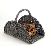 Panier à bûches Jonka gris - DIXNEUF