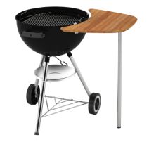 Plan de travail bambou bbq charbon 47/57 cm