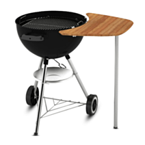Plan de travail bambou bbq charbon 47/57 cm