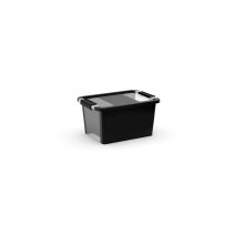 boite de rangement bibox en plastique noire 11l  - KIS
