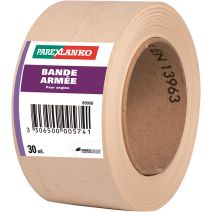 Bande enduit plaque de plâtre armée pour angles 30m - PAREXLANKO