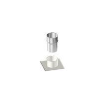 kit jonction tuyau poêle blanc 150/150 30x30 - DIXNEUF
