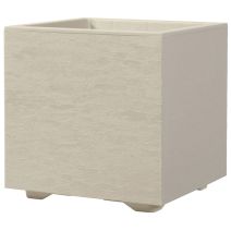 Bac à plantes Cubo Gravity Mastic à réserve d'eau 39x39,1cm