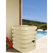 Récupérateur eau de pluie 1000L Cubique beige - BELLI