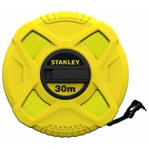 Mesure longue 30 m x 12,7 mm, ruban fibre de verre - STANLEY