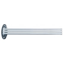 Porte-serviettes 3 Branches Mobiles Blanc - GODONNIER