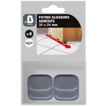 Patin glisseur gris 35x24 - B RESIST