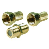 2 fiches f + adaptateur connectique or - OPTEX