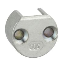 Gâche de Tringle d'Extrémité à Encastrer 90x16mm - FERCO