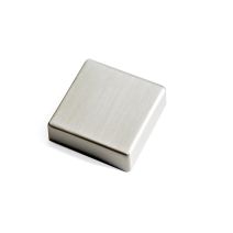 lot de 4 fixations carrés acier brossé - PRADEL