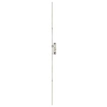 Serrure 2 points à encastrer Decena + 2 prolongateurs 423mm avec 1 galet têtière 18mm - FERCO