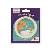 Bande de chant mélaminée adhésive 19 mm x 5 ml blanc mat - SPTD