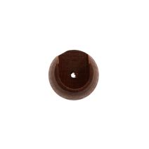 2 naissances barre à rideau Ø28mm merisier - INVENTIV