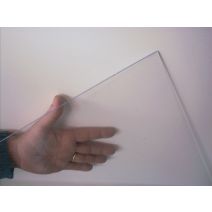 Plaque lisse transparent petite gamme 50 x 125 cm +/- 4mm
