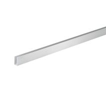 Profilé U alu anodisé argent mm.15x10x1