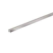 Profilé U alu anodisé chromé argent mm. 10x15x1 - ARCANSAS